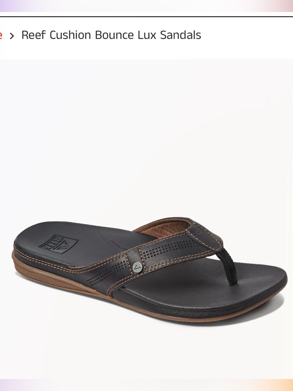 Reef Men’s Dark Brown cushion lux Flip Flop Sandals